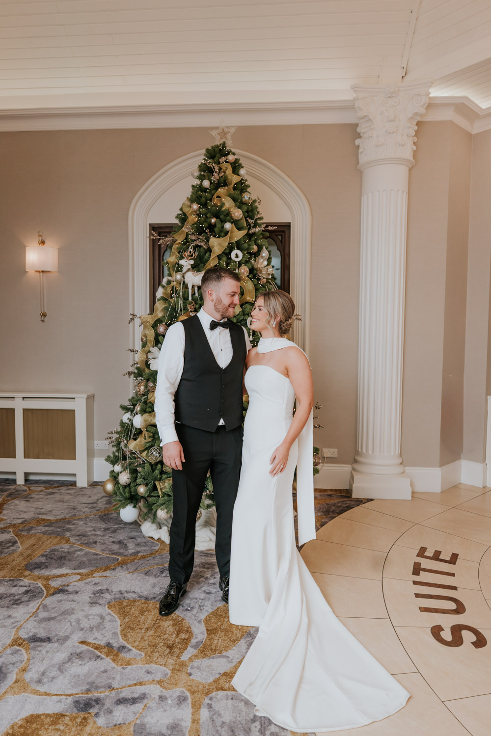 Tullyglass Hotel Wedding Sheena T Photography Christmas Tree