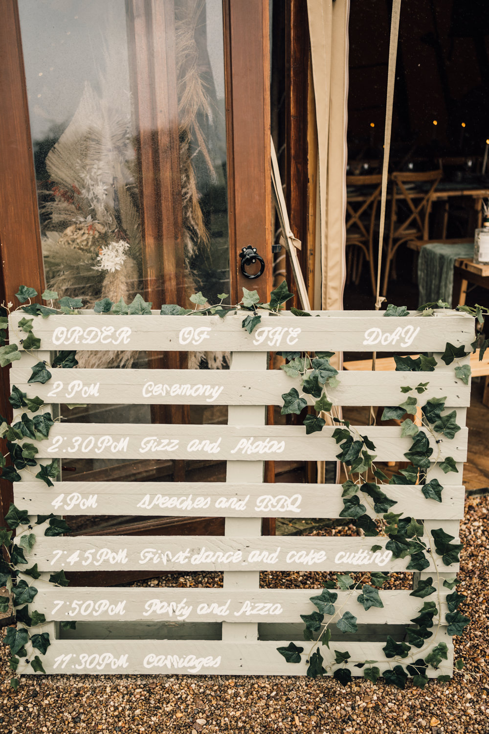 Nottinghamshire Farm Wedding David Lindsley Photography Wooden Pallet Sign