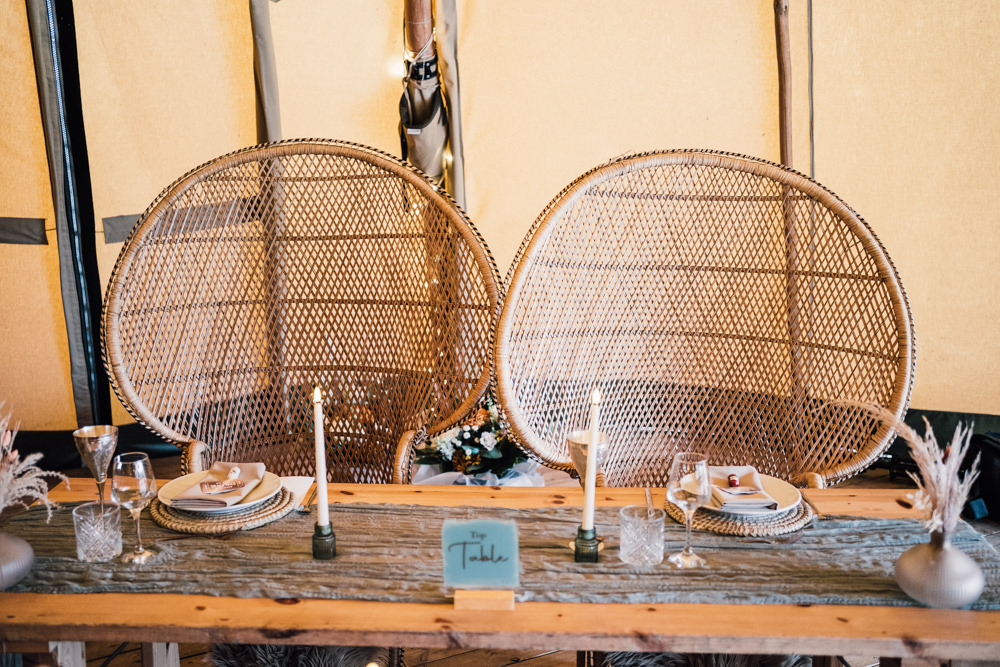 Nottinghamshire Farm Wedding David Lindsley Photography Top Table Peacock Chairs