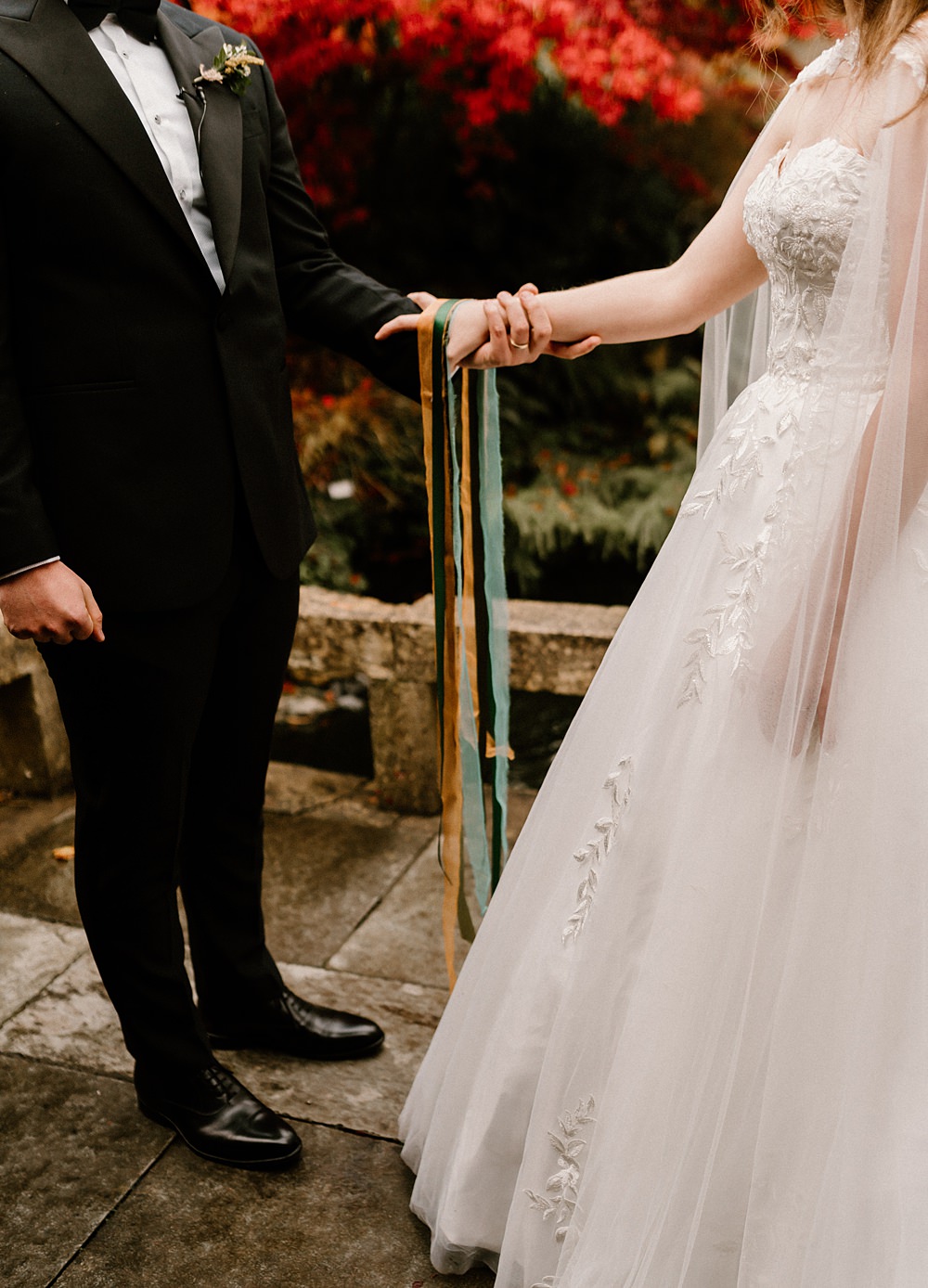 The Matara Centre Wedding Amy Woodham Photography Ribbon Hand-fasting Ceremony Ritual