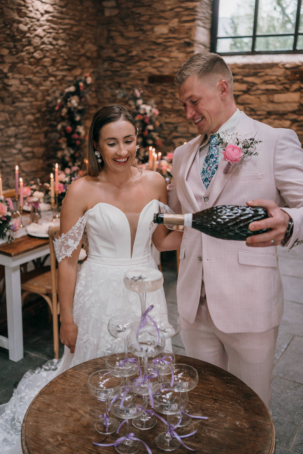 Lancrigg Wedding Olivia Weldon Photography Drink Tower