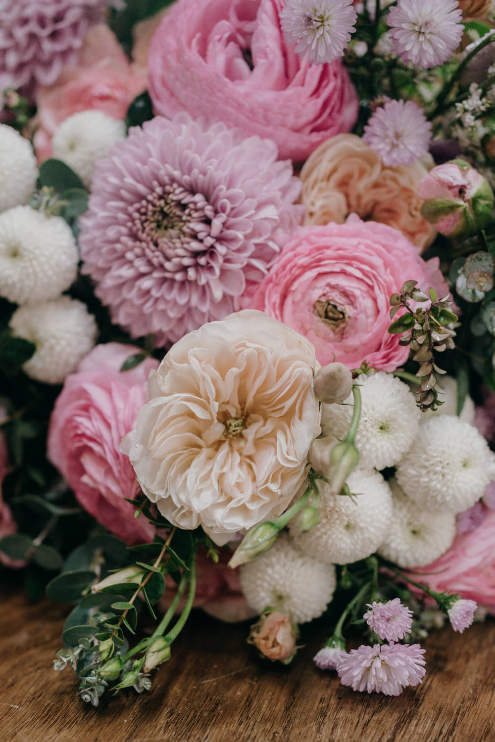Lancrigg Wedding Olivia Weldon Photography Pink Lilac Bridal Bouquet
