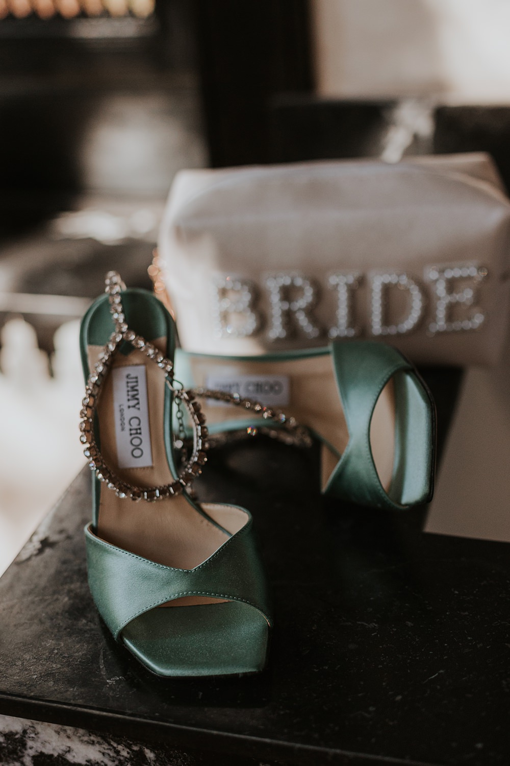 Palais Rhoul Wedding Grace Pham Photography Bride Green Shoes