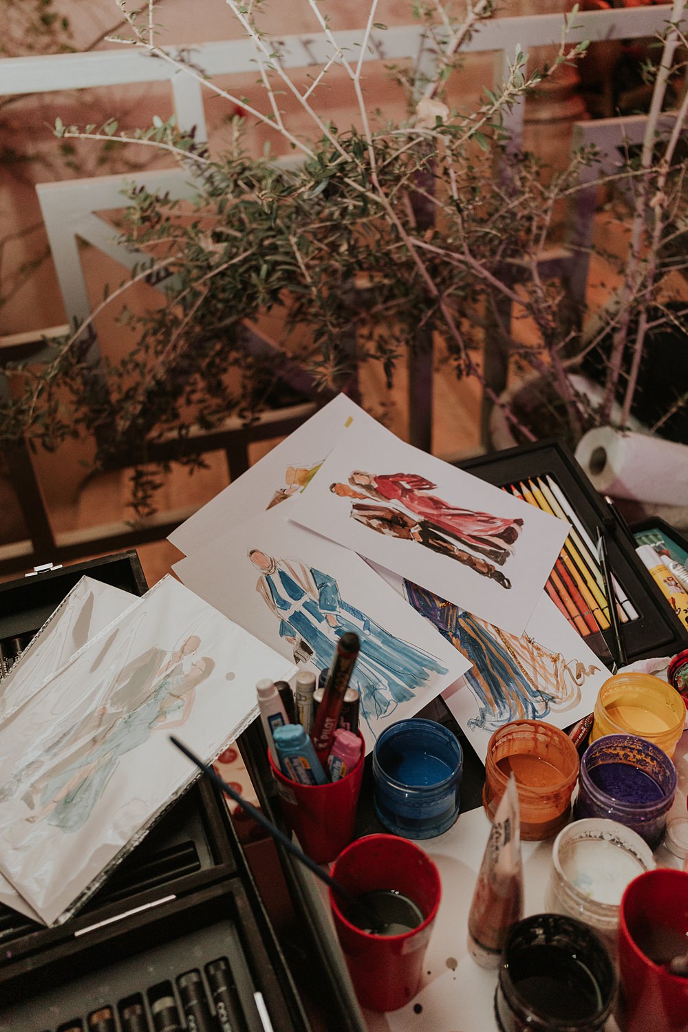 Palais Rhoul Wedding Grace Pham Photography Live Painter