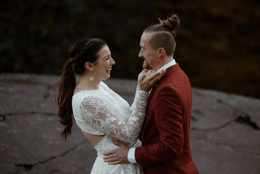Reynisfjara Iceland Elopement Ast og Hraun First Look