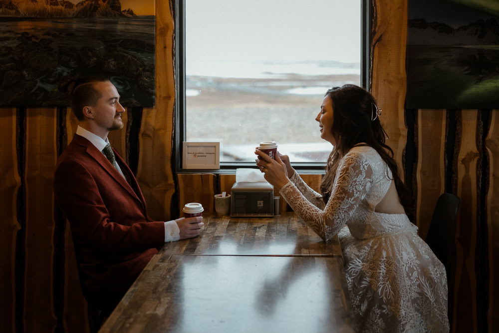 Reynisfjara Iceland Elopement Ast og Hraun