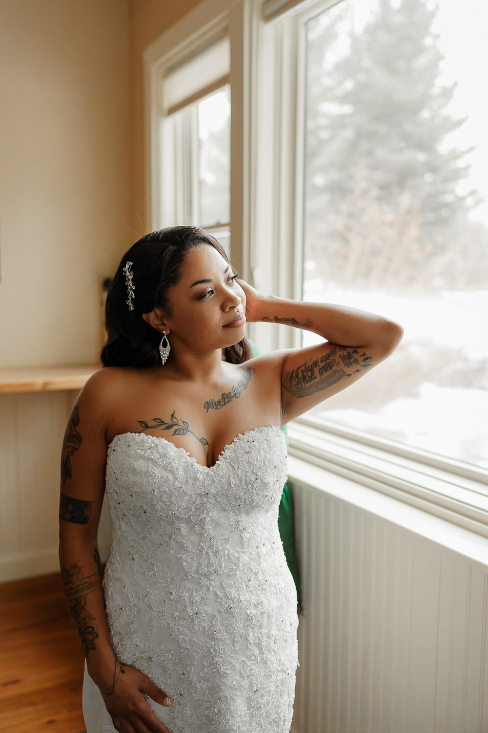 Spruce Mountain Ranch Wedding Michelle Betz Photography Hair Accessory Bride