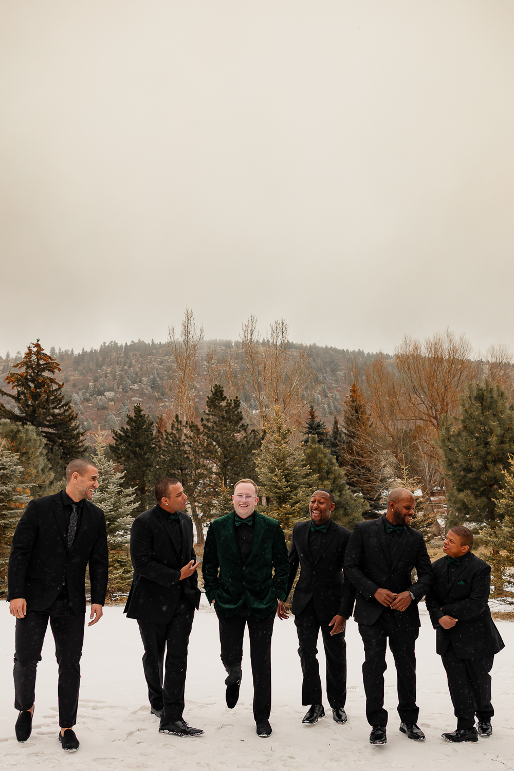 Spruce Mountain Ranch Wedding Michelle Betz Photography Groom Groomsmen Suits