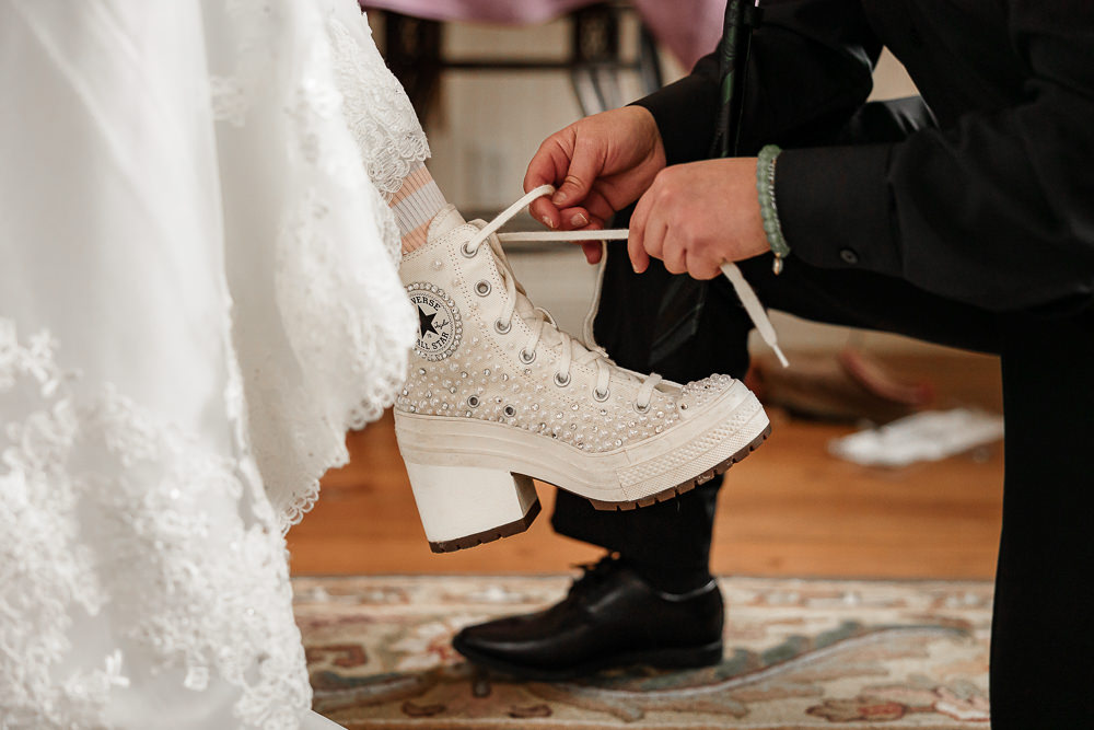 Spruce Mountain Ranch Wedding Michelle Betz Photography Bride Shoes