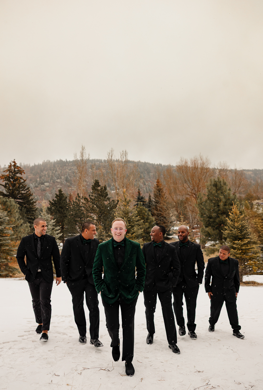 Spruce Mountain Ranch Wedding Michelle Betz Photography Groom Groomsmen Suits