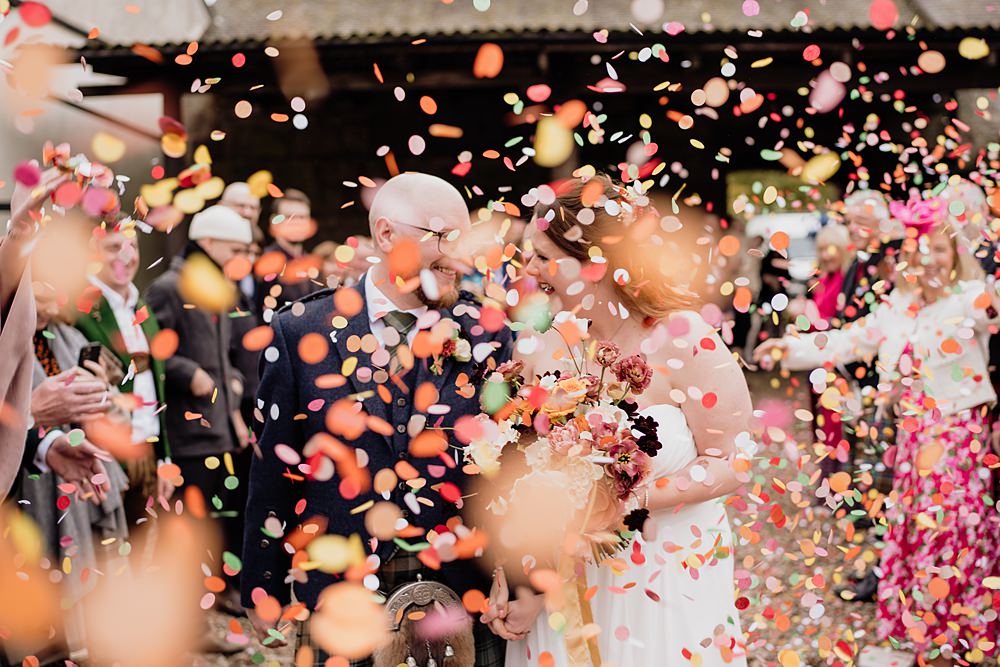 The Barn at Charleton Wedding Scott Arlow Photography Confetti Throw