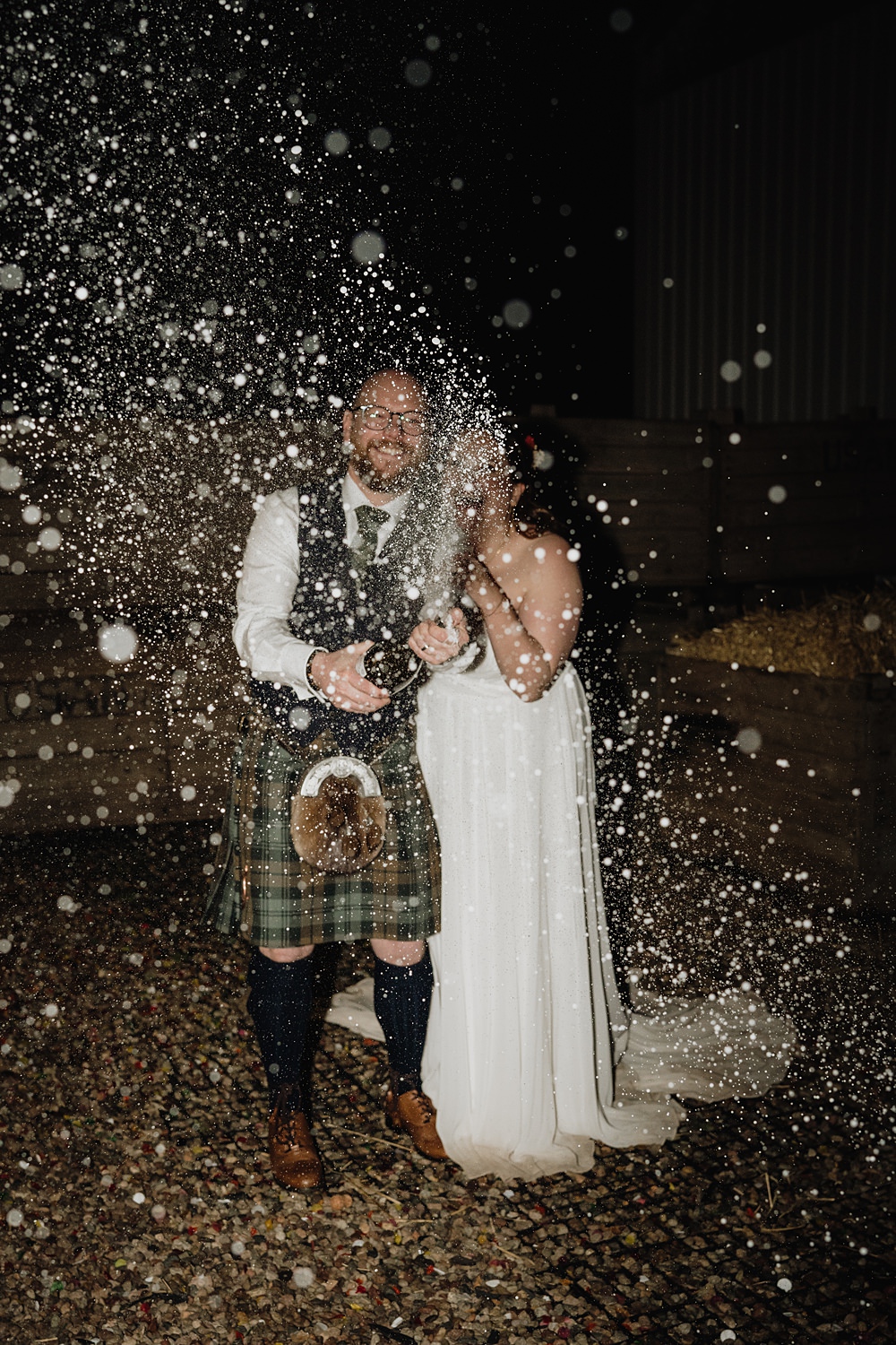 The Barn at Charleton Wedding Scott Arlow Photography Drink Spray