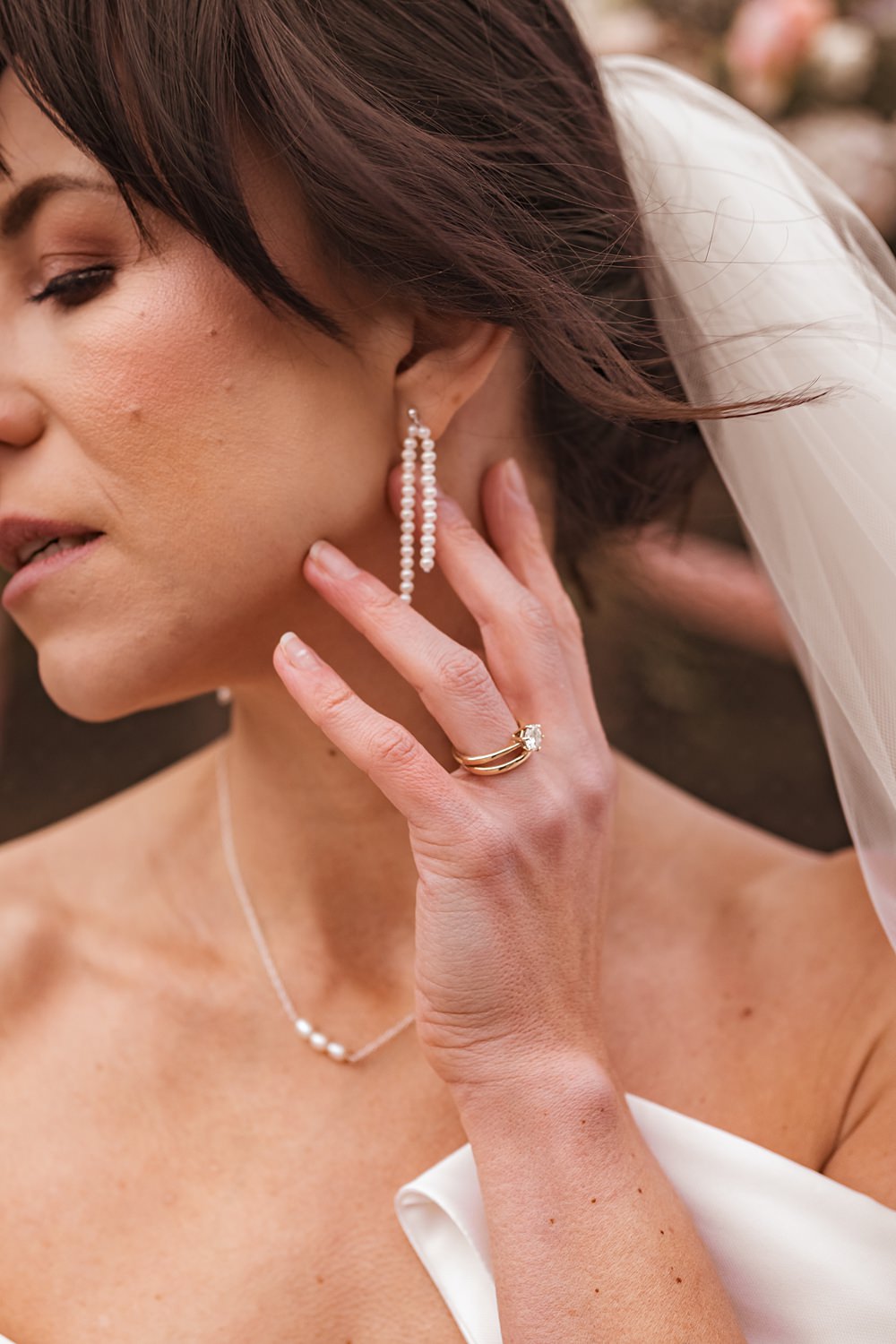Wennington Hall Wedding Ideas Studio Dark Bride Earrings