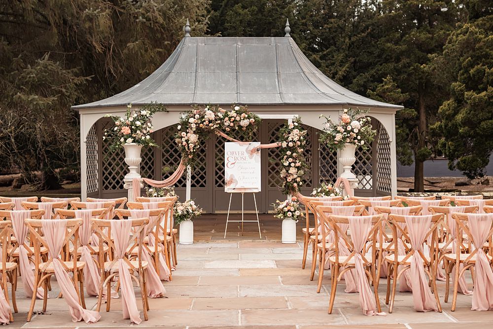 Wennington Hall Wedding Ideas Studio Dark Garden Outdoor Ceremony