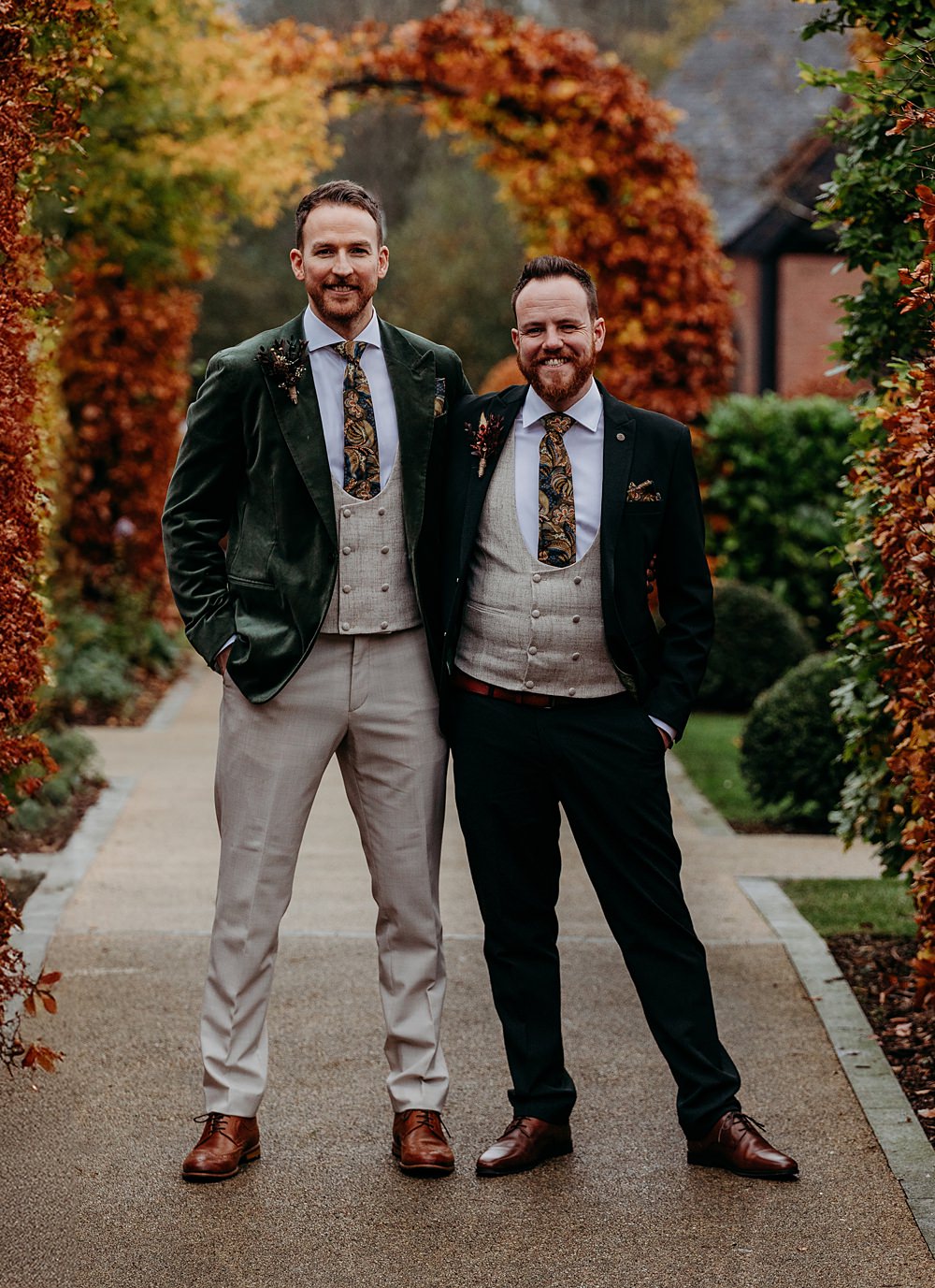Clandeboye Lodge Hotel Wedding Silver Lace Photography Groom Groomsman Suits
