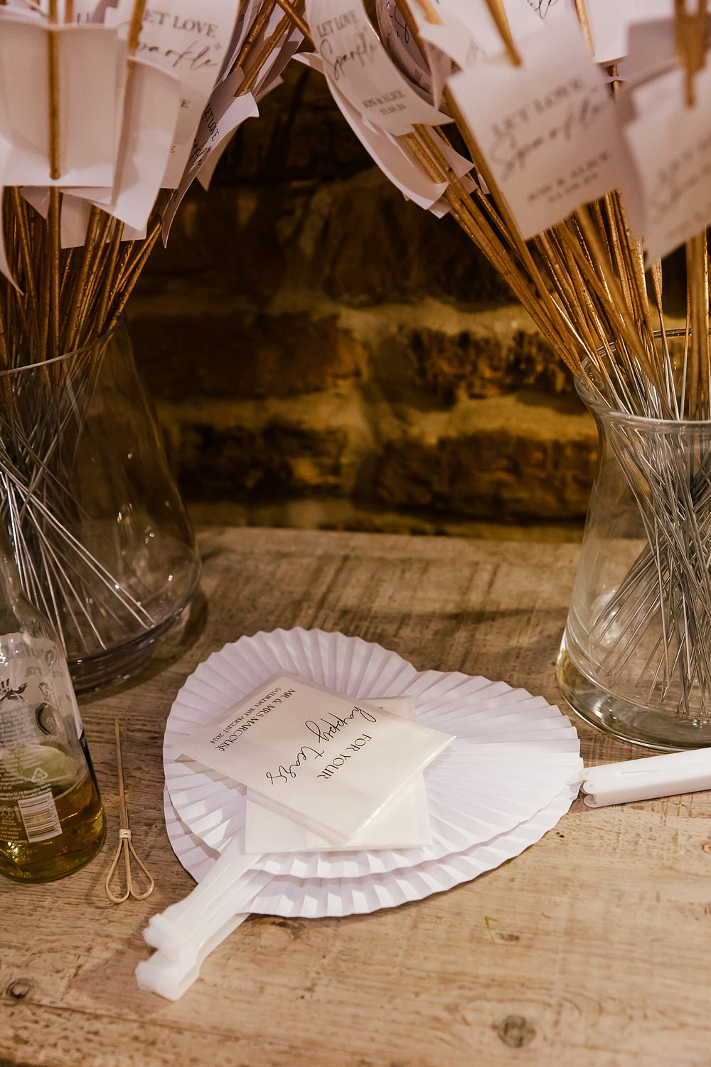 Crockwell Farm Wedding Amara Grace Photography Heart Fans