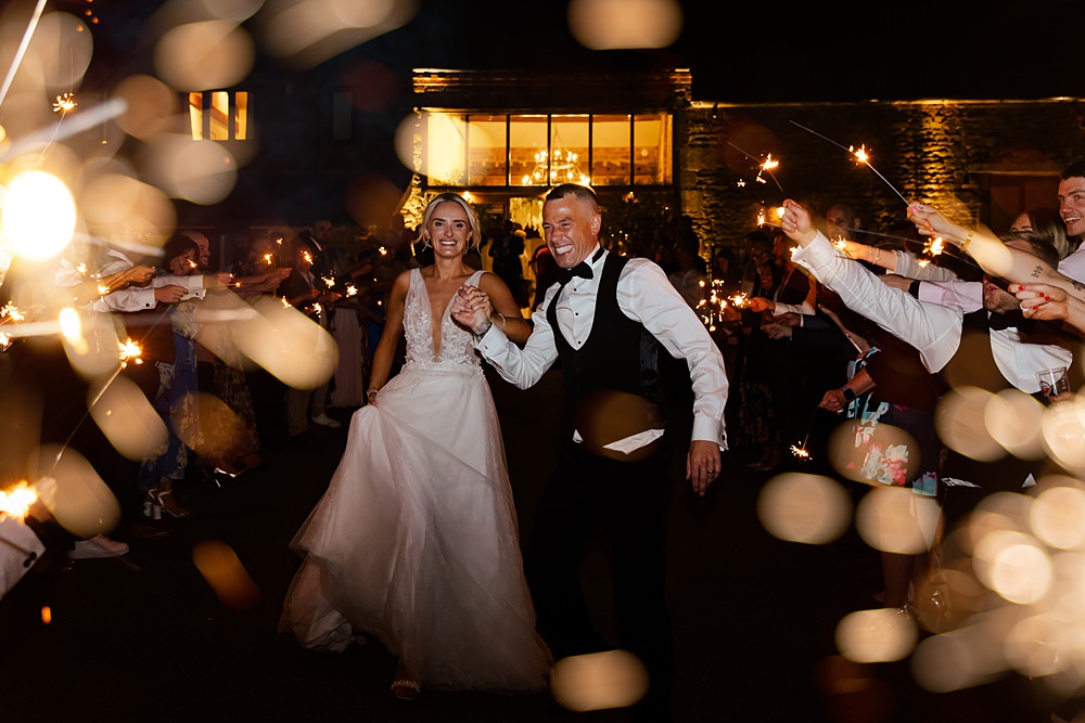 Crockwell Farm Wedding Amara Grace Photography Sparkler Exit