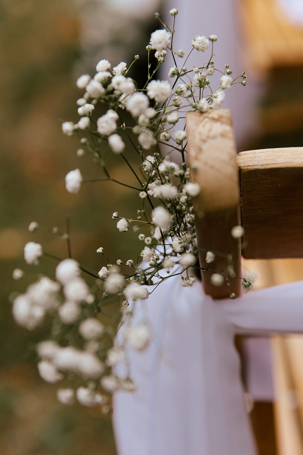 Crockwell Farm Wedding Amara Grace Photography Aisle White Gypsohila