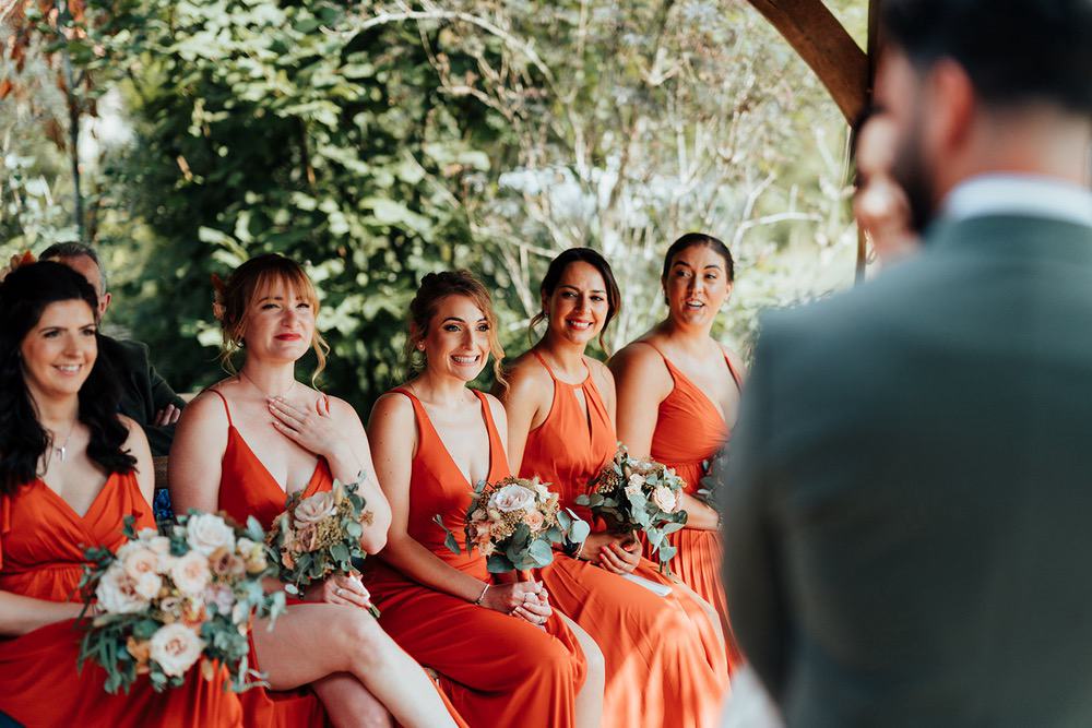 Mr Moleceys Marvellous Mill Wedding Nathan Walker Photography Orange Bridesmaid Dresses