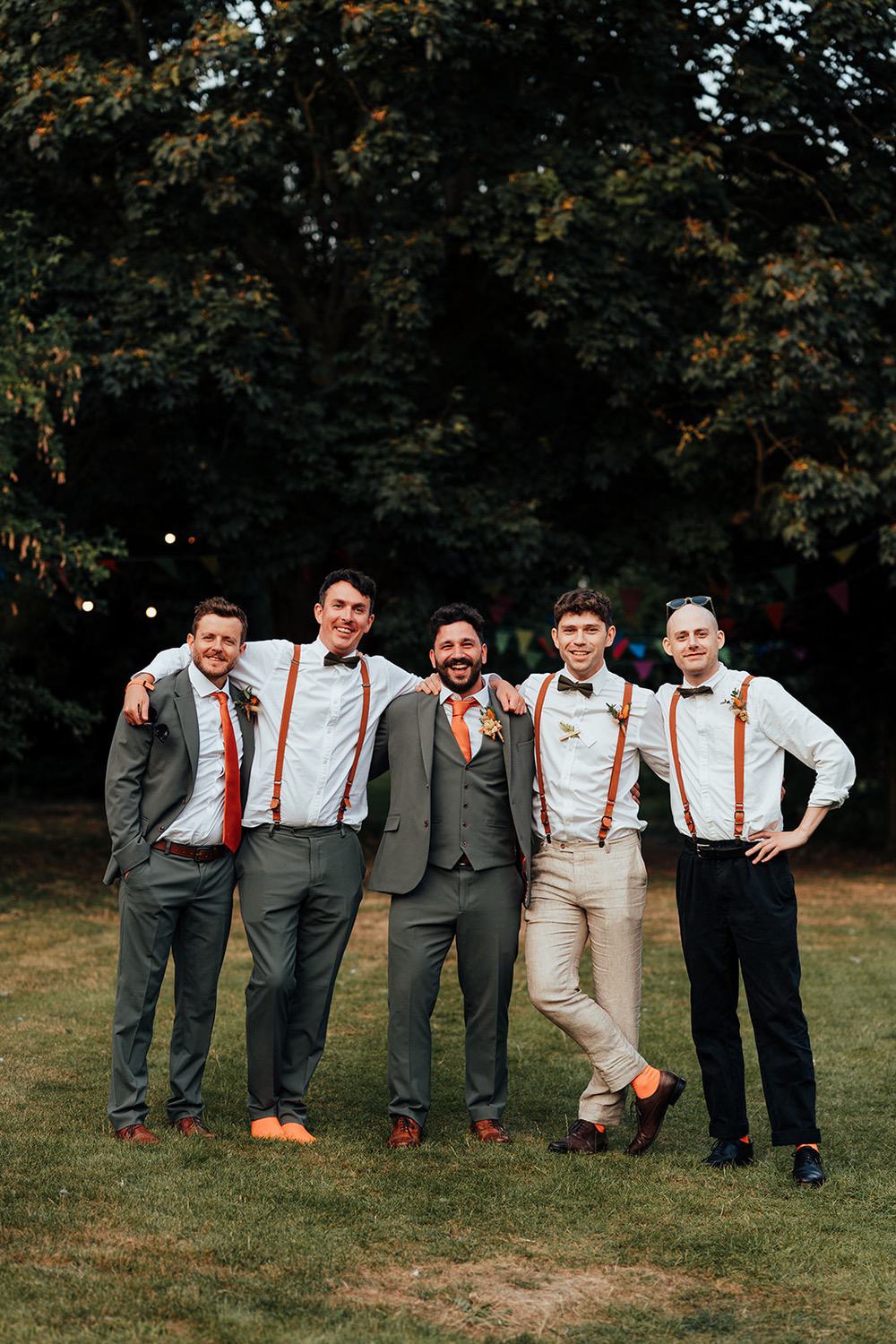 Mr Moleceys Marvellous Mill Wedding Nathan Walker Photography Groomsmen Bow Ties Braces